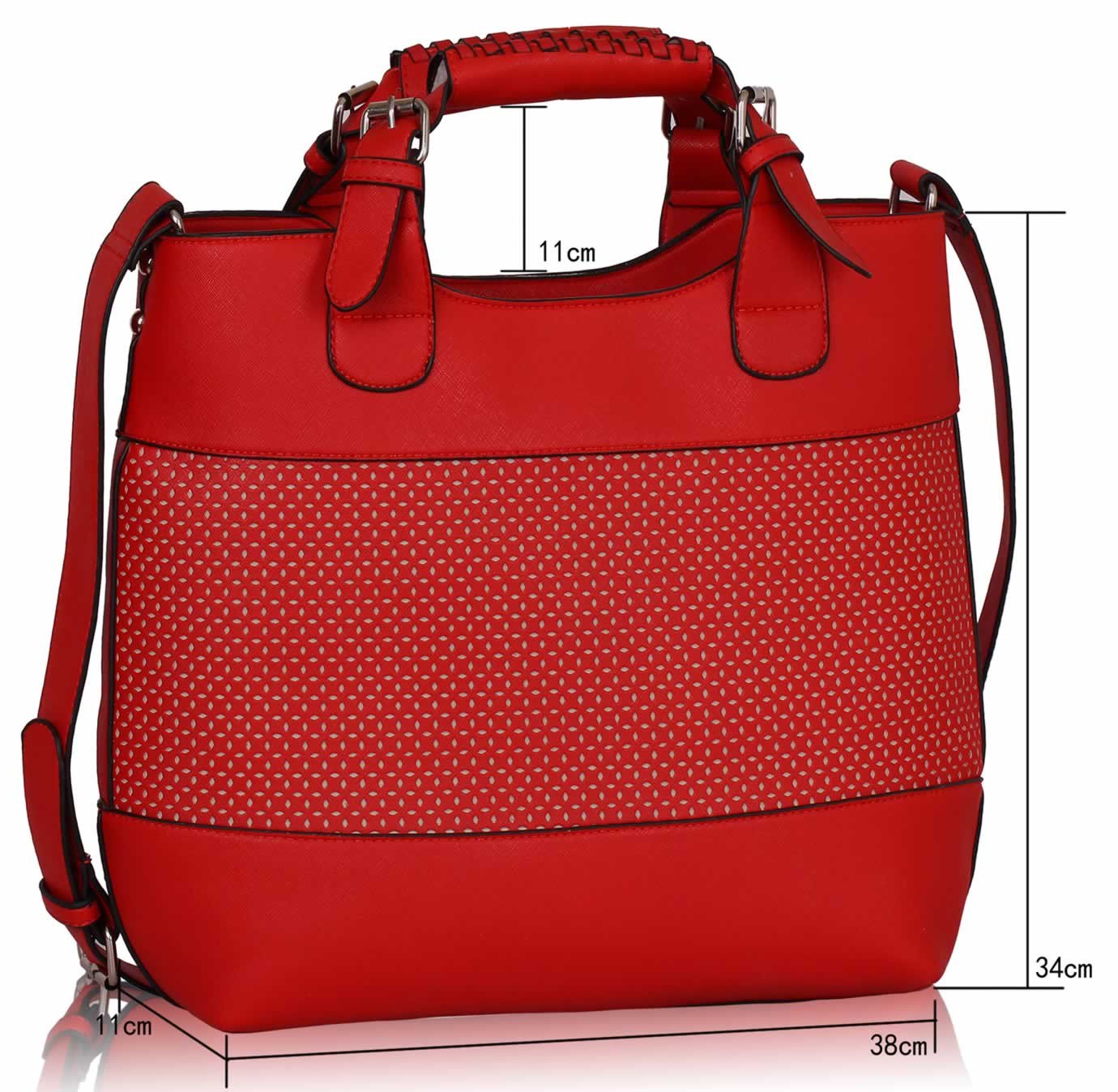 Wholesale Bags :: View All Handbags :: LS00268A - Red Ladies Fashion Tote Handbag - Ladies ...