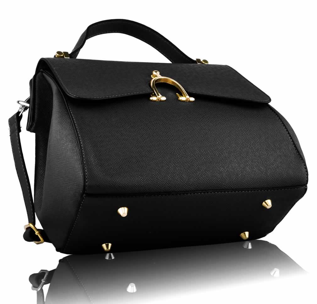 Wholesale Black Grab Satchel Handbag