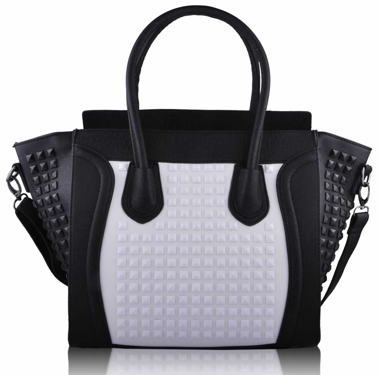 Wholesale Black / White Tote Handbag