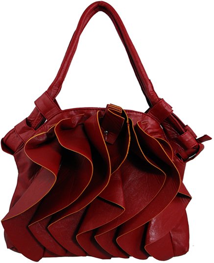 ruffles purple bag