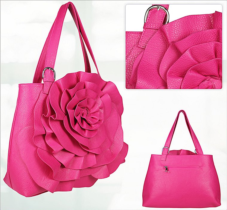 Wholesale Pink Oversized Flower Tote Bag