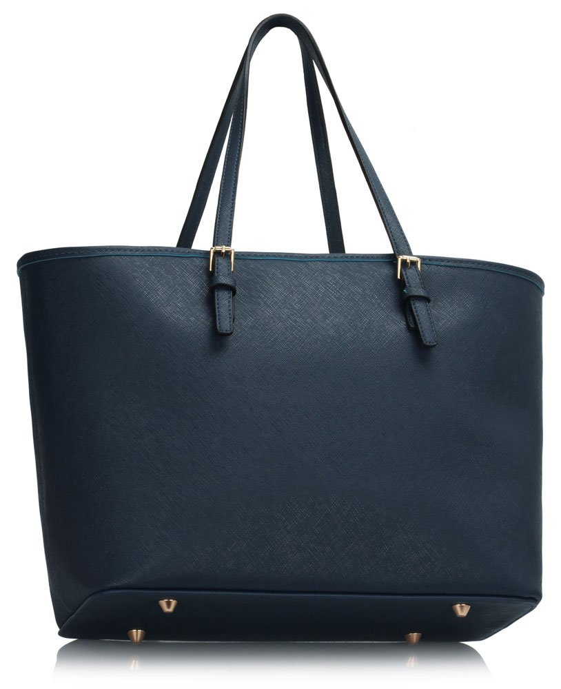 LS00297 Navy Tote Shoulder Bag