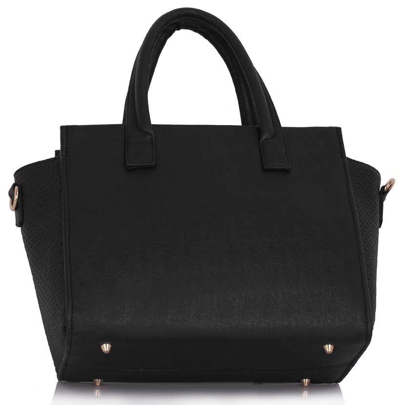 black Tote Bag With Long Strap