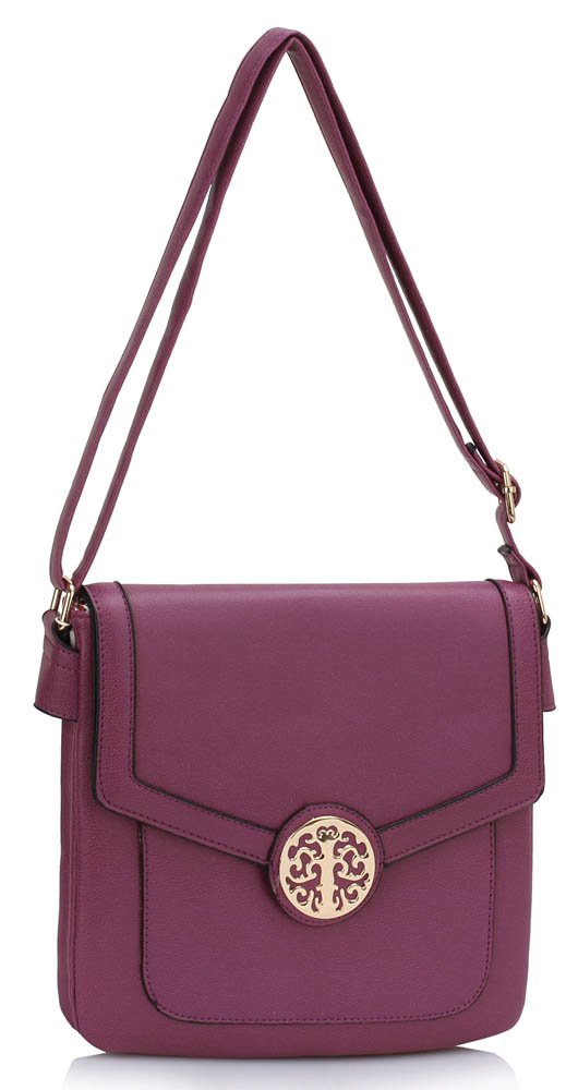 LS00431 Purple Shoulder Cross Body Bag
