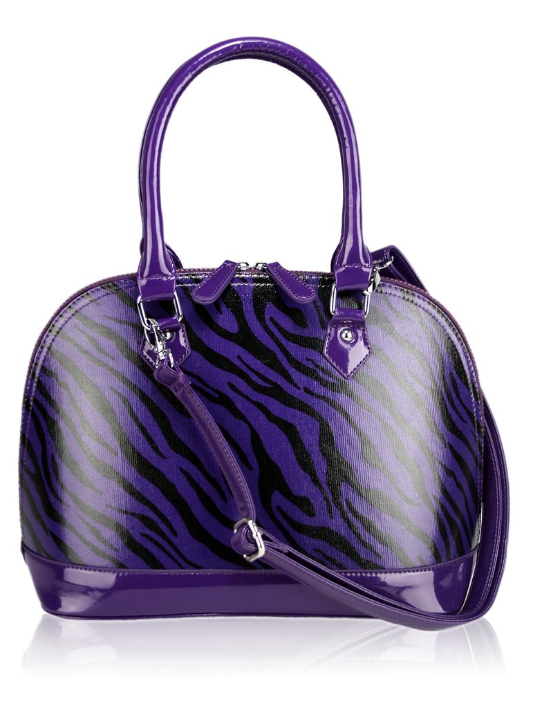 Home HANDBAGS LS6009 - Purple Animal Print Tote Fashion Grab Handbag Home HANDBAGS LS6009 - Purple Animal Print Tote Fashion Grab Handbag