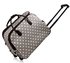 AGT00309 - Grey Light Travel Holdall Trolley Luggage With Wheels - CABIN APPROVED