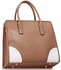 LS00336B - Wholesale & B2B Nude /White Colour Block Tote Handbag Supplier & Manufacturer