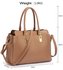 LS00418A - Nude Women's Tote Bag With Polished Hardware