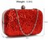 LSE00325 - Red Sequin Clutch Bag
