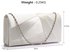 AGC00328A - Ivory Satin Clutch Evening Bag