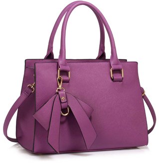 LS00374C - Purple Grab Bag With Bow Charm