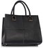 LSG1002 - Black Genuine Leather Tote Shoulder Bag
