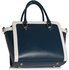 LS00255B - Navy /White Grab Tote Handbag