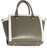 LS00255B - Grey /White Grab Tote Handbag