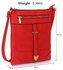 LS00481 - Red Buckle Detail Crossbody Bag