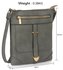 LS00481 - Grey Buckle Detail Crossbody Bag