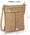 LS00481 - Taupe Buckle Detail Crossbody Bag