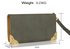 LSP1072A - Grey Purse/Wallet with Metal Decoration