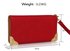 LSP1072A - Red Purse/Wallet with Metal Decoration