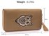LSP1081 - Taupe Owl Design Purse/Wallet