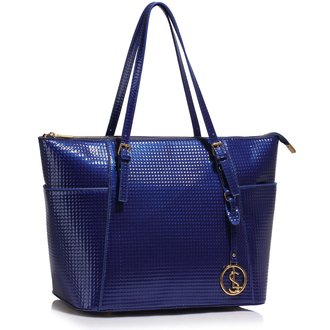 LS00350A - Navy Women's Large Tote Bag