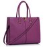 LS00319C - Purple Fashion Tote Handbag
