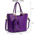 LS00348A - Purple Bow-Tie Shoulder Handbag