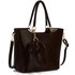 LS00348A - Brown Bow-Tie Shoulder Handbag