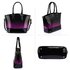 AG0039A - Purple Patent Two Tone Handbag