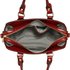 LS00434 - Burgundy Buckle Detail Tote Shoulder Bag