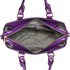 LS00434 - Purple Buckle Detail Tote Shoulder Bag