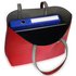 LS00491 - Reversible Black/Purple Grab Shoulder Handbag