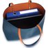 LS00491 - Reversible Navy/Brown Grab Shoulder Handbag