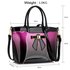 LS00132 - Purple Patent Two-Tone Bow Front Handbag