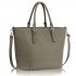 LS00263 - Wholesale & B2B Grey Grab Shoulder Handbag Supplier & Manufacturer