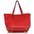 LS00265 - Red Shoulder Bag With Removable Pouch