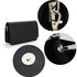 AGC00342 -  Black Large Flap Clutch purse