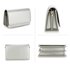 AGC00342 -  Silver Large Flap Clutch purse