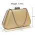LSE00334 - Gold Diamante Crystal Clutch Bag