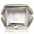 LSE00334 - Silver Diamante Crystal Clutch Bag