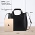 AG00267 - Black Ladies Fashion Tote Handbag