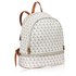 AG00533 - White Backpack Rucksack School Bag