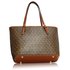 AG00534 - Brown Women's Tote Bag With Front Pocket