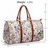 AG00479 - White Floral Weekend Duffle Bag