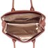 AG00538 - Coffee Satchel Grab Shoulder Handbag