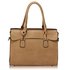 AG00342 - Wholesale & B2B Taupe Grab Tote Bag Supplier & Manufacturer