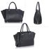 AG00517 - Black Women's Tote Handbag