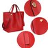 AG00198 - Red Women's Tote Shoulder Bag