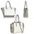 AG00314A - Wholesale & B2B Grey / White Zipper Tote Bag Supplier & Manufacturer