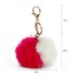 AGC1015 - Pink / White Faux Fur Bag Charms